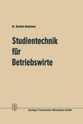 Studientechnik für Betriebswirte - Herbert Alsheimer - cover