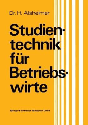 Studientechnik für Betriebswirte - Herbert Alsheimer - cover