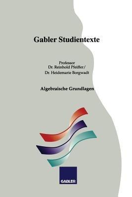 Algebraische Grundlagen - Reinhold Pfeiffer,Heidemarie Borgwadt - cover
