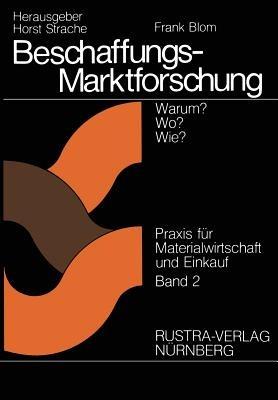 Beschaffungsmarktforschung - Frank Blom - cover