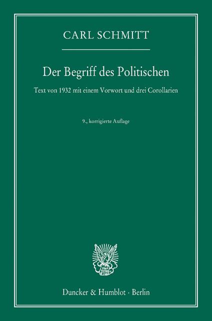 Der Begriff des Politischen.