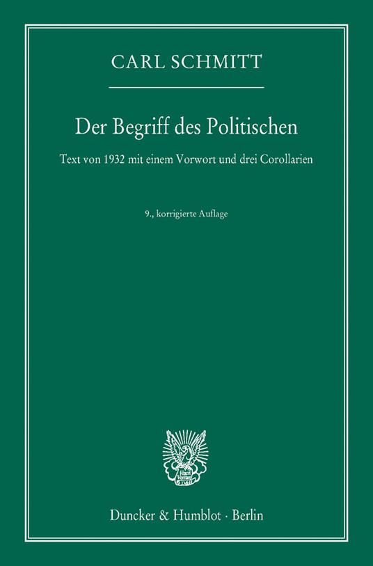 Der Begriff des Politischen.