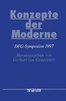 Konzepte der Moderne: DFG-Symposion 1997