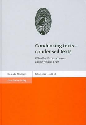 Condensing Texts - Condensed Texts - cover