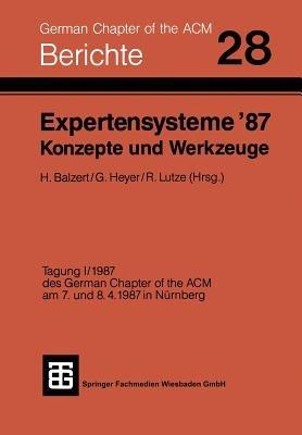Expertensysteme ’87 Konzepte und Werkzeuge - cover
