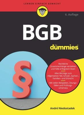 BGB für Dummies - André Niedostadek - cover