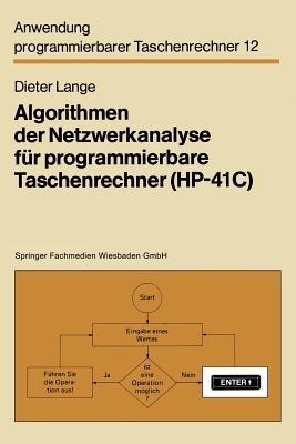 Algorithmen der Netzwerkanalyse für programmierbare Taschenrechner (HP-41C) - Dieter Lange - cover