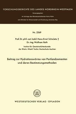 Beitrag zur Hydrationswärme von Portlandzementen und deren Bestimmungsmethoden - Hans-Ernst Schwiete - cover