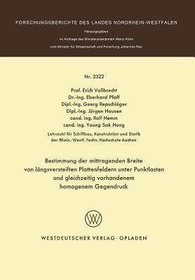 Bestimmung der mittragenden Breite von längsversteiften Plattenfeldern unter Punktlasten und gleichzeitig vorhandenem homogenem Gegendruck - cover