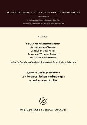 Synthese und Eigenschaften von heterocyclischen Verbindungen mit Adamantan-Struktur - cover