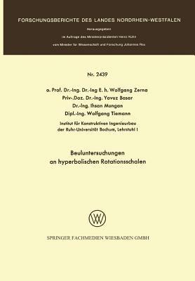 Beuluntersuchungen an hyperbolischen Rotationsschalen - cover