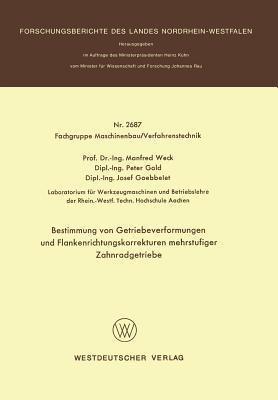 Bestimmung von Getriebeverformungen und Flankenrichtungskorrekturen mehrstufiger Zahnradgetriebe - Manfred Weck - cover