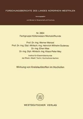 Wirkung von Kreislaufstoffen im Hochofen - cover