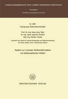 System zur inversen Bildtransformation mit elektrooptischen Mitteln - Hans Jörg Tafel - cover