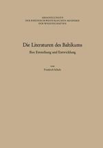 Die Literaturen des Baltikums: Ihre Entstehung und Entwicklung