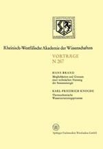 Möglichkeiten und Grenzen einer technischen Nutzung der Sonnenenergie. Thermochemische Wasserzersetzungsprozesse: 246. Sitzung am 3. November 1976 in Düsseldorf