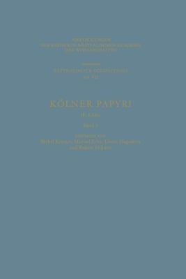 Kölner Papyri - Bärbel Kramer - cover