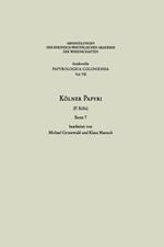 Kölner Papyri: P. Köln