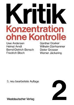 Konzentration ohne Kontrolle - cover