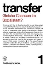 Gleiche Chancen im Sozialstaat?