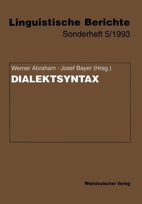 Dialektsyntax - cover