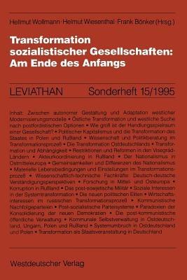 Transformation sozialistischer Gesellschaften: Am Ende des Anfangs - cover
