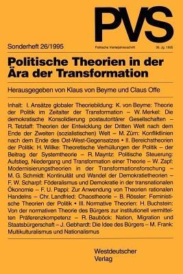 Politische Theorien in der Ära der Transformation - cover