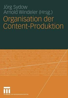 Organisation der Content-Produktion - cover