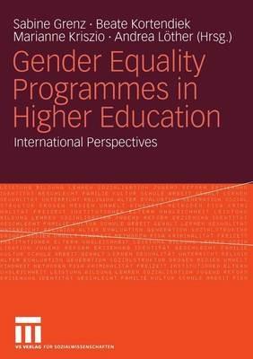Gender Equality Programmes in Higher Education: International Perspectives - cover