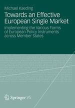 Towards an Effective European Single Market