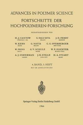 Fortschritte der Hochpolymeren-Forschung - H.-J. Cantow,G. Dall’Asta,J. D. Ferry - cover
