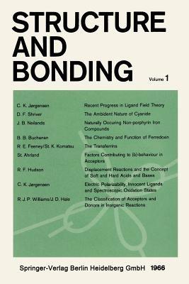 Structure and Bonding - C. K. Jørgensen,D. F. Shriver,J. B. Neilands - cover
