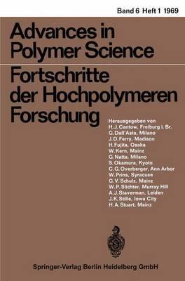 Advances in Polymer Science/Fortschritte der Hochpolymeren-Forschung - H.-J. Cantow,G. Dall’Asta,J. D. Ferry - cover