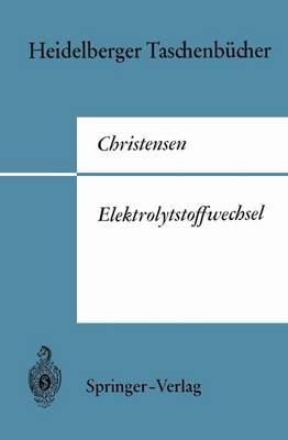 Elektrolytstoffwechsel - Halvor N. Christensen - cover