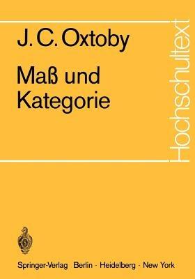 Maß und Kategorie - J.C. Oxtoby - cover