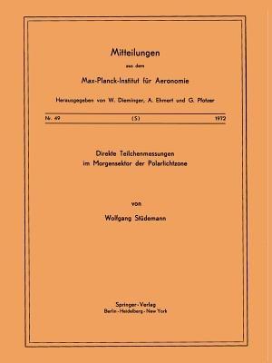 Direkte Teilchenmessungen im Morgensektor der Polarlichtzone - W. Stüdemann - cover
