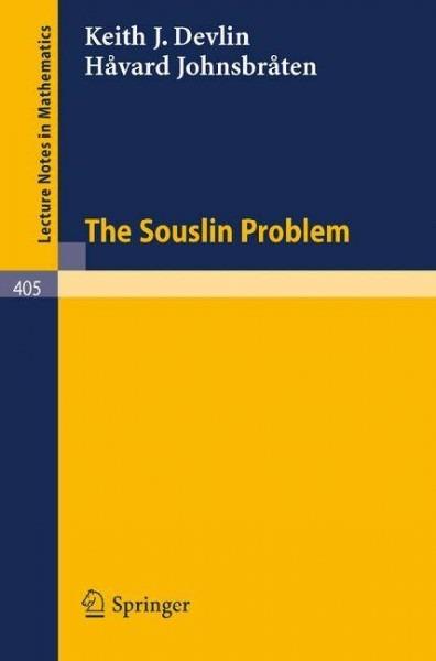 The Souslin Problem - K.J. Devlin,H. Johnsbraten - cover