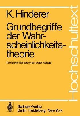 Grundbegriffe der Wahrscheinlichkeitstheorie - K. Hinderer - cover
