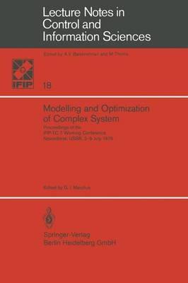Modelling and Optimization of Complex System: Proceedings of the IFIP-TC 7 Working Conference, Novosibirsk, USSR, 3–9 July, 1978 - cover