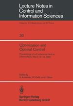 Optimization and Optimal Control: Proceedings of a Conference Held at Oberwolfach, March 16–22, 1980