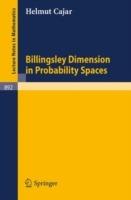 Billingsley Dimension in Probability Spaces - H. Cajar - cover
