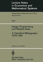 Integer Programming and Related Areas: A Classified Bibliography 1978–1981