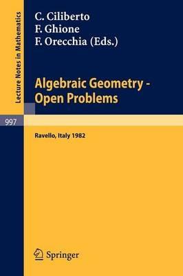 Algebraic Geometry - Open Problems: Proceedings of the Conference held in Ravello, May 31 - June 5, 1982 - cover