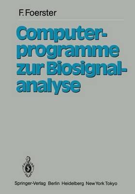Computerprogramme zur Biosignalanalyse - F. Förster - cover