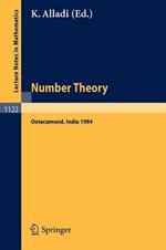 Number Theory: Proceedings of the 4th Matscience Conference held at Otacamund, India, January 5-10, 1984