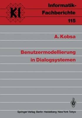 Benutzermodellierung in Dialogsystemen - A. Kobsa - cover