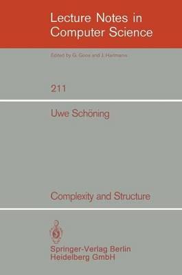 Complexity and Structure - Uwe Schoning - cover