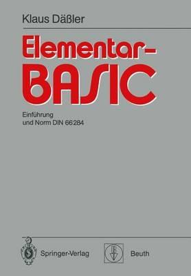 Elementar-BASIC: Einführung und Norm DIN 66 284 - Klaus Däßler - cover