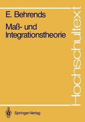 Maß- und Integrationstheorie - Ehrhard Behrends - cover