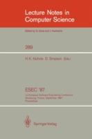 ESEC '87: 1st European Software Engineering Conference Strasbourg, France, September 9-11, 1987. Proceedings